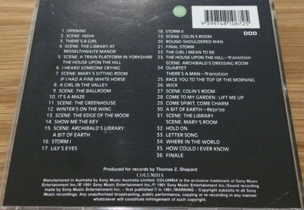 Various : The Secret Garden - The Original Broadway Cast Album (CD, Comp)