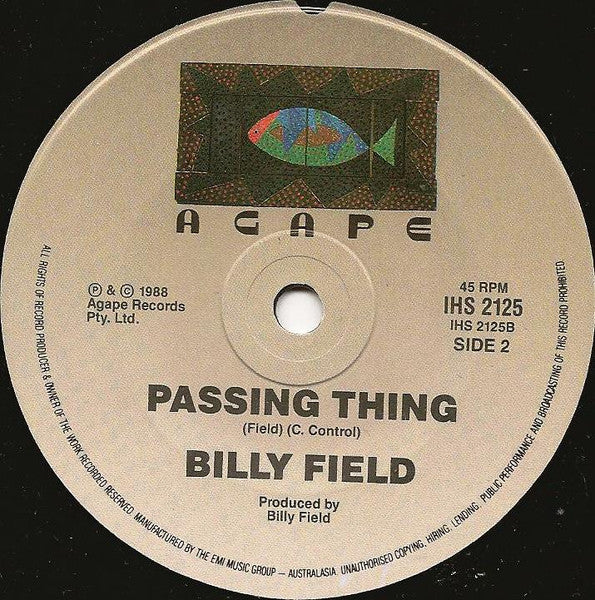 Billy Field : Say Yes (7", Single)