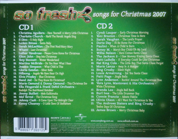 Various : So Fresh: Songs For Christmas 2007 (2xCD, Comp)