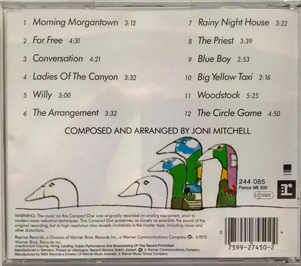 Joni Mitchell : Ladies Of The Canyon (CD, Album, RE)