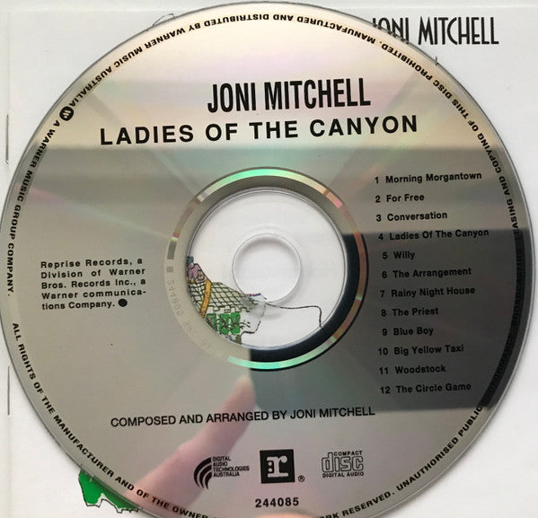 Joni Mitchell : Ladies Of The Canyon (CD, Album, RE)