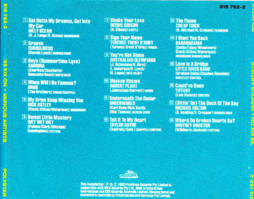 Various : '88 Kix On (CD, Comp)