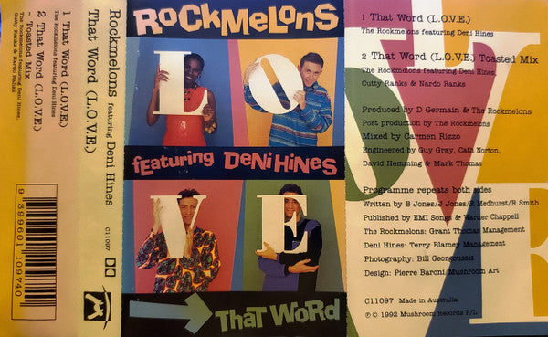 The Rockmelons Featuring Deni Hines : That Word (L.O.V.E.) (Cass, Single, Dol)