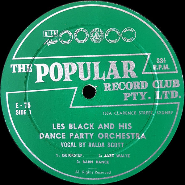 Les Black And His Dance Party Orchestra : Les Black And His Dance Party Orchestra (LP, Club)