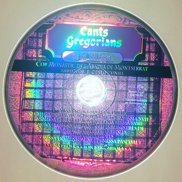 Coro de Monjes de la Abadia de Montserrat : Cants Gregorians De La Missa (CD, Album, RM)