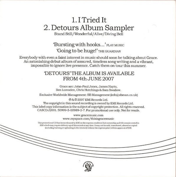 Grace (13) : Detours (CD, Promo, Smplr)