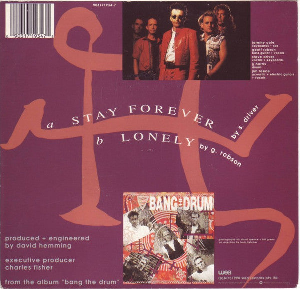 Bang The Drum (4) : Stay Forever (7", Single)
