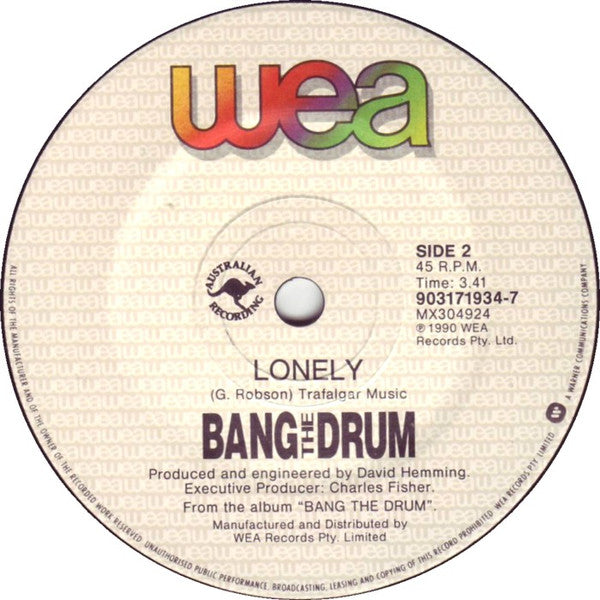 Bang The Drum (4) : Stay Forever (7", Single)