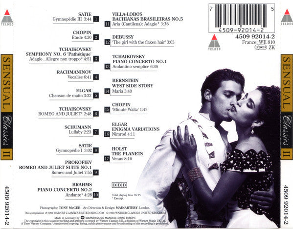 Various : Sensual Classics II - Another 76 Minutes Of Musical Passion (CD, Comp)