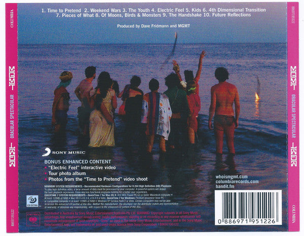 MGMT : Oracular Spectacular (CD, Album, Enh)