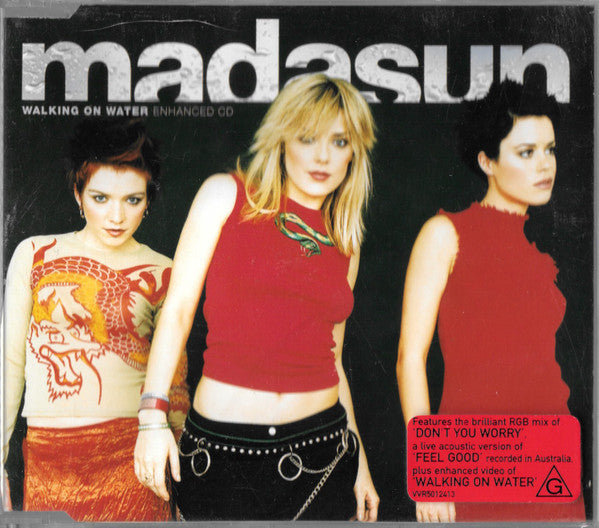 Madasun : Walking On Water (CD, Single, Enh)
