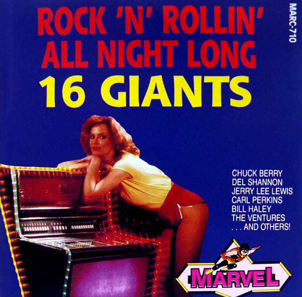Various : Rock 'N' Rollin' All Night Long (16 Giants) (CD, Comp)