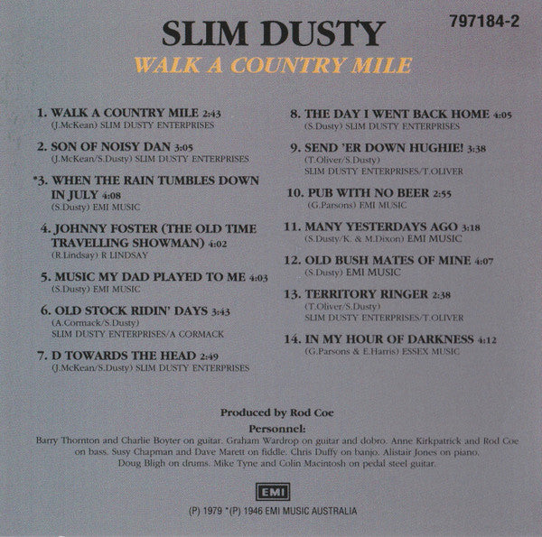 Slim Dusty : Walk A Country Mile (CD, Album)