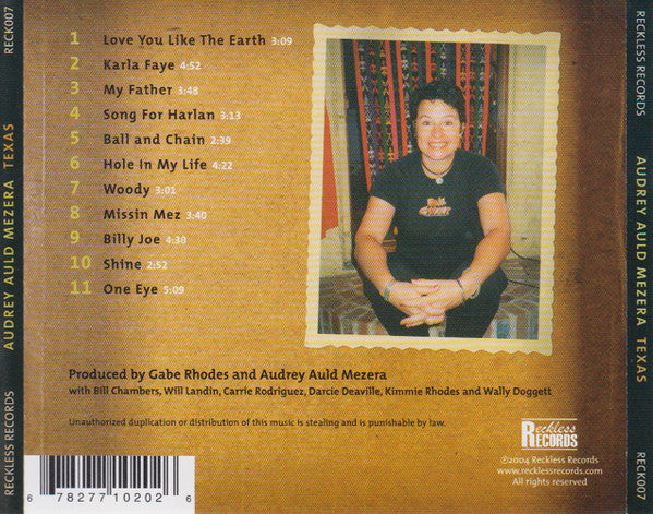 Audrey Auld Mezera : Texas (CD, Album)