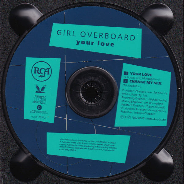 Girl Overboard : Your Love (CD, Single, Dig)