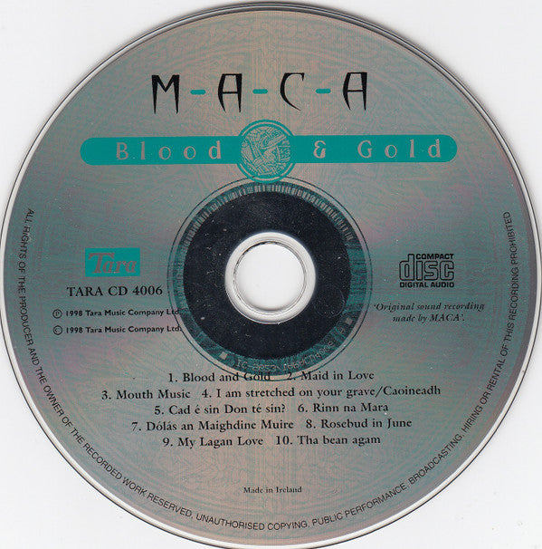 MACA (6) : Blood & Gold (CD, Album)
