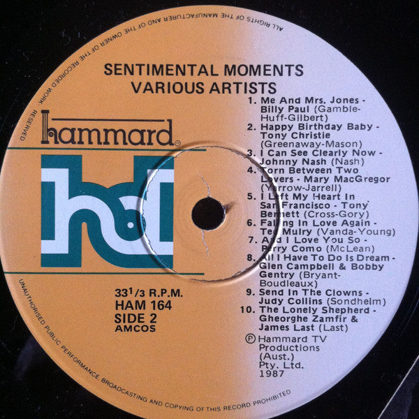 Various : Sentimental Memories (LP, Comp)