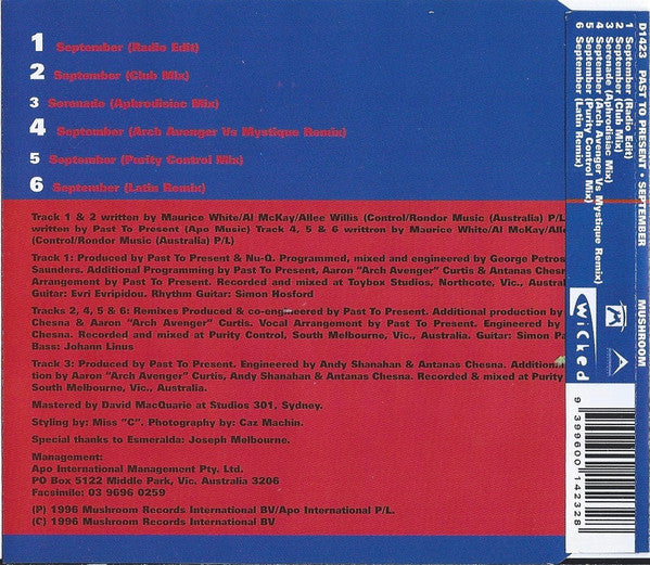 Past To Present : September (CD, Maxi)