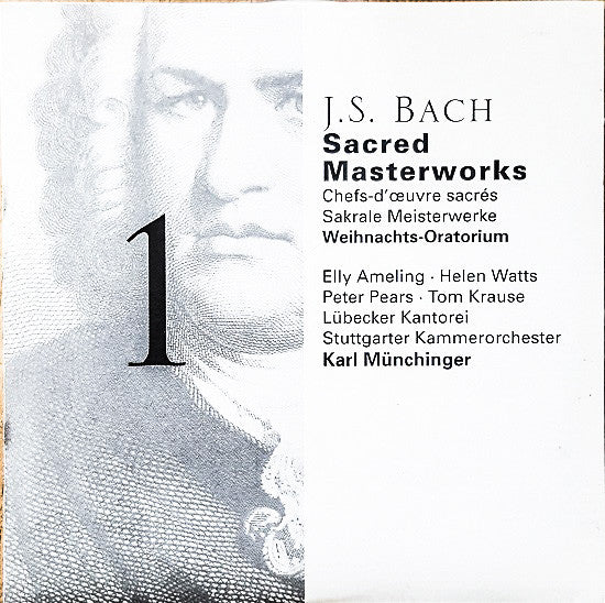 Johann Sebastian Bach, Elly Ameling, Helen Watts, Peter Pears, Hermann Prey, Tom Krause, Stuttgarter Kammerorchester, Karl Münchinger : Sacred Masterworks (10xCD, RE + Box, Comp)