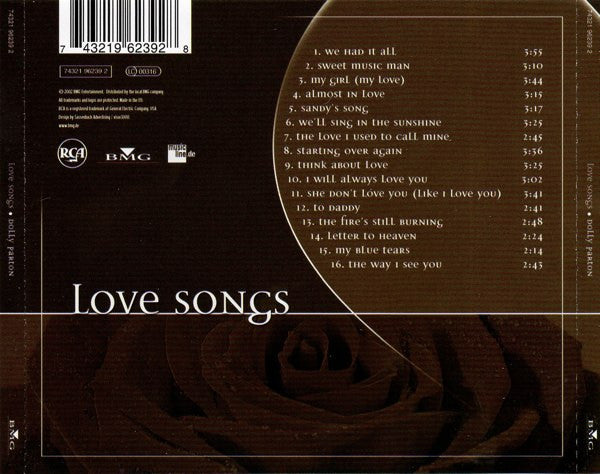 Dolly Parton : Love Songs (CD, Comp)