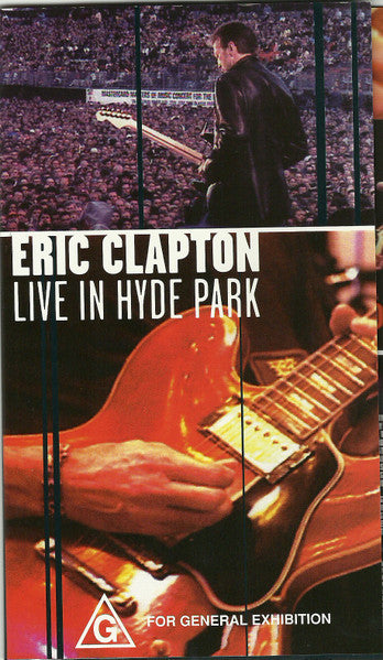 Eric Clapton : Live In Hyde Park (VHS, PAL, Hi-)