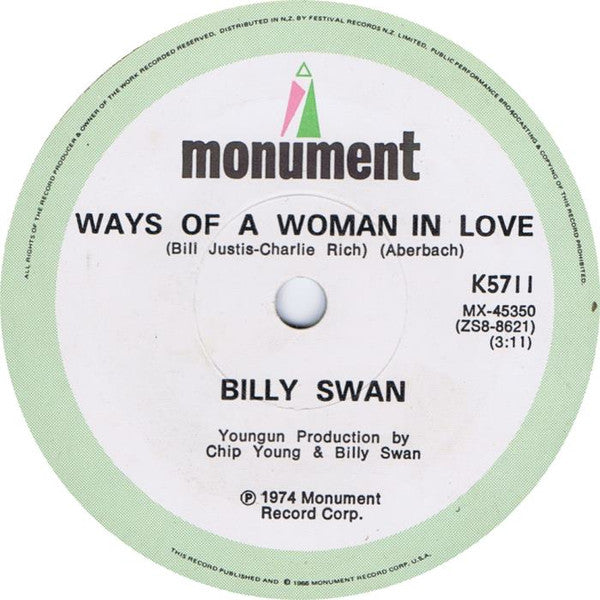 Billy Swan : I Can Help (7", Single)