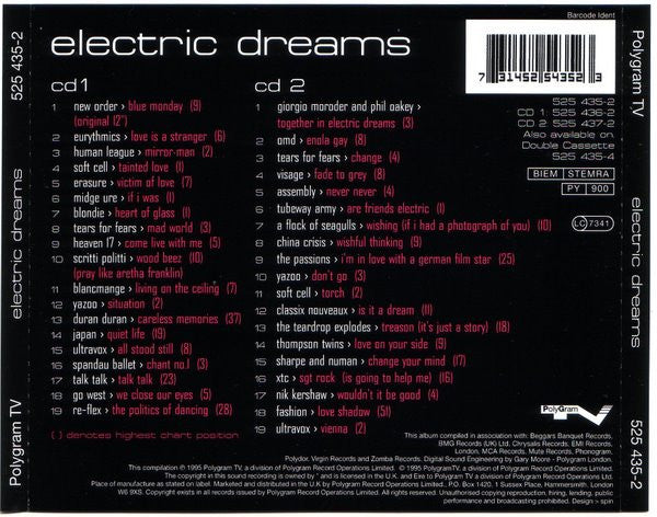 Various : Electric Dreams (38 Classic Electric Hits) (2xCD, Comp, PMD)