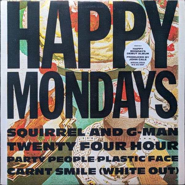 Happy Mondays : Squirrel And G-Man Twenty Four Hour Party People Plastic Face Carnt Smile (White Out) (LP, Album)