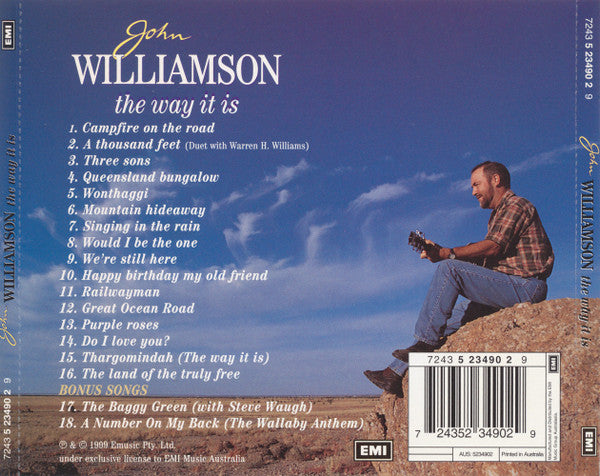 John Williamson : The Way It Is (CD, Album, S/Edition)