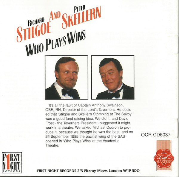 Stilgoe & Skellern : Who Plays Wins (CD, Album)
