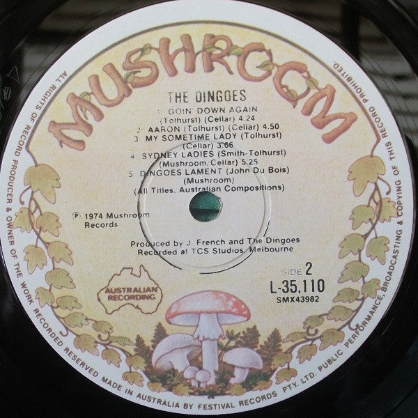 The Dingoes : The Dingoes (LP, Album, RE, RP, 2nd)