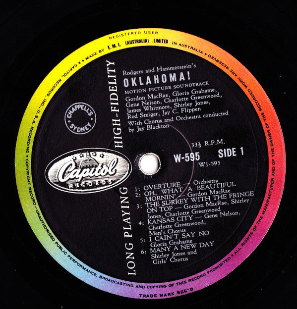 Rodgers And Hammerstein* : Oklahoma! (LP, Album, Mono, RE)