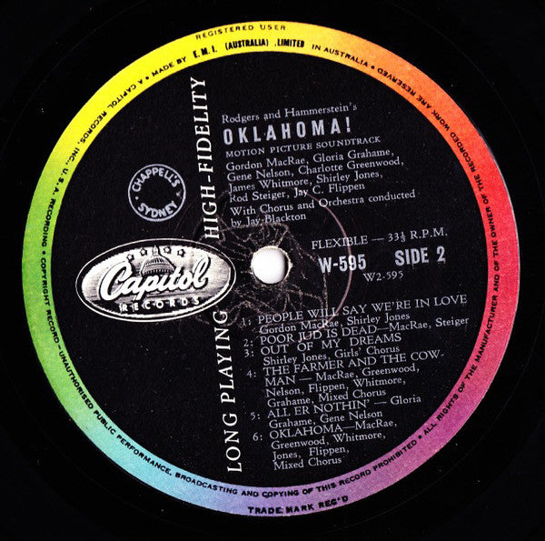 Rodgers And Hammerstein* : Oklahoma! (LP, Album, Mono, RE)
