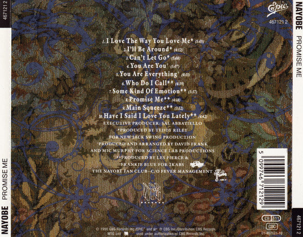 Nayobe : Promise Me (CD, Album)