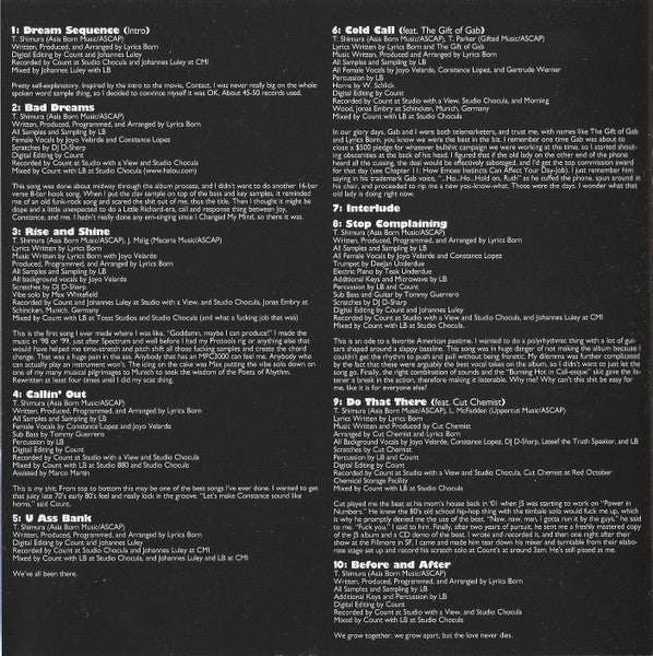 Lyrics Born : Later That Day... (CD, Album, Dig)