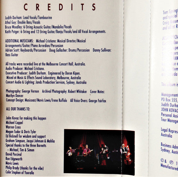 Judith Durham, The Seekers : 25 Year Reunion Celebration Live In Concert (Cass, Album, Dol)
