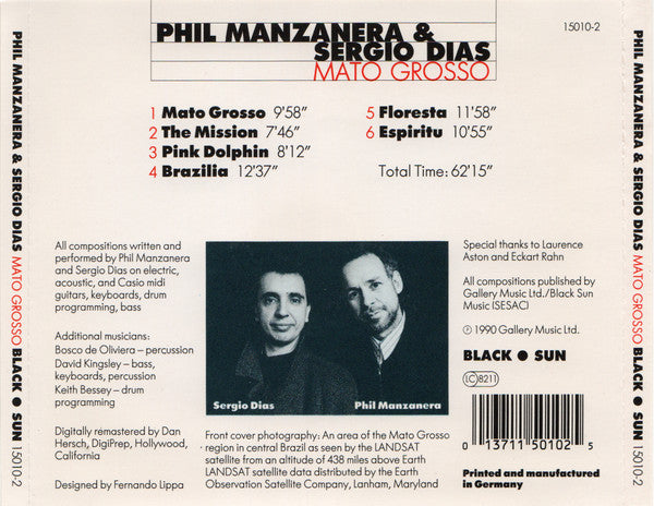 Phil Manzanera & Sergio Dias : Mato Grosso (CD, Album)