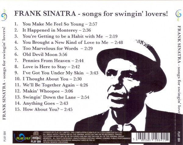 Frank Sinatra : Songs For Swingin' Lovers (CD, Album, RE, RM)