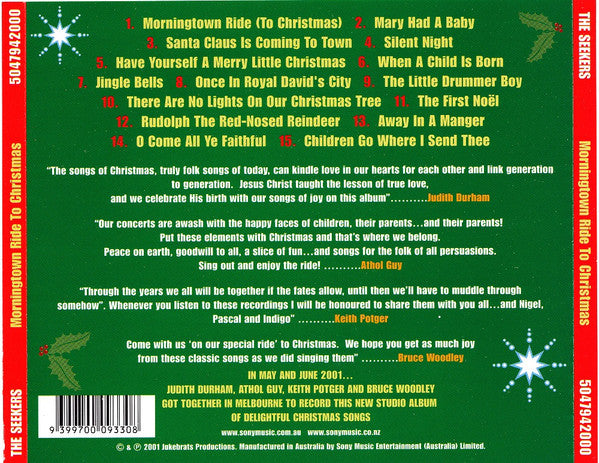 The Seekers : Morningtown Ride To Christmas (CD, Album)