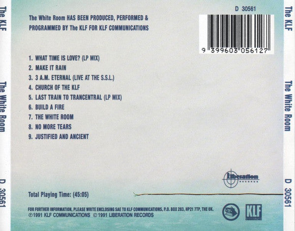 The KLF : The White Room (CD, Album)