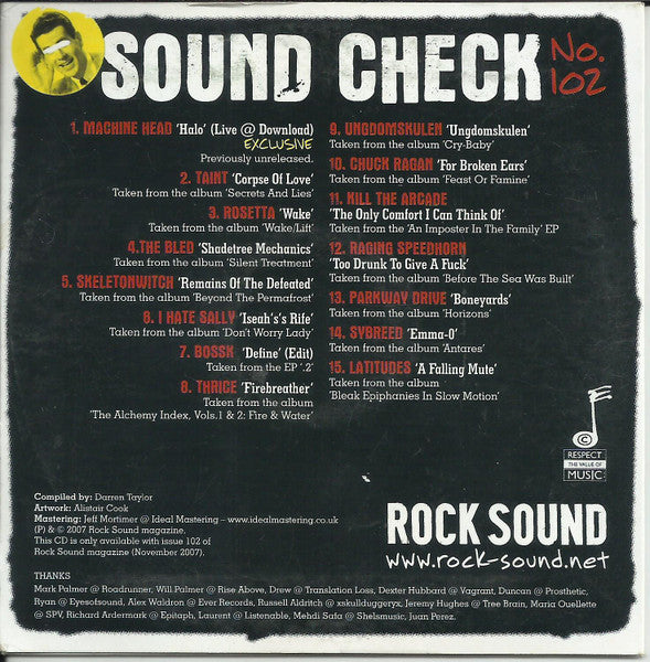 Various : Sound Check No. 102 (CD, Comp, Promo)