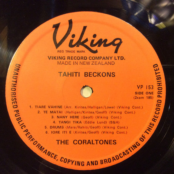 The Coraltones : Tahiti Beckons (LP)