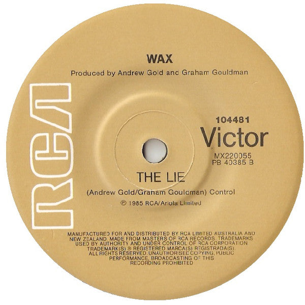 Wax (6) : Ball And Chain (7", Single)