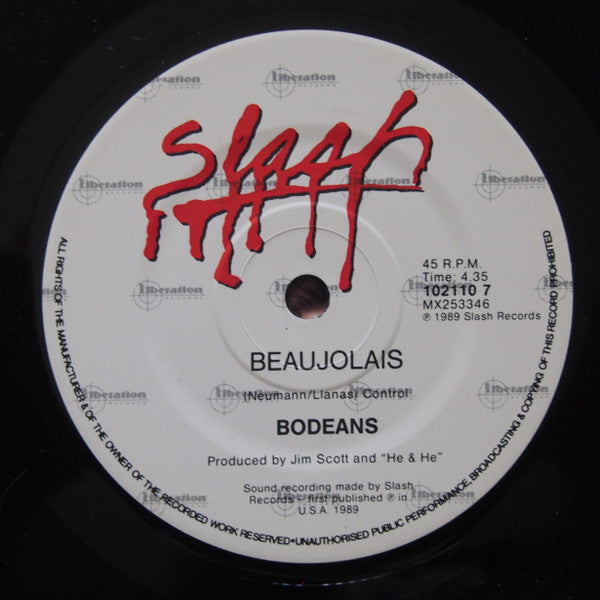 BoDeans : Good Work (7", Single)