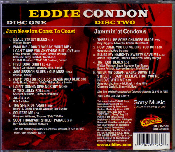 Eddie Condon : Jam Session Coast To Coast / Jammin' At Condon's (2xCD, Comp)