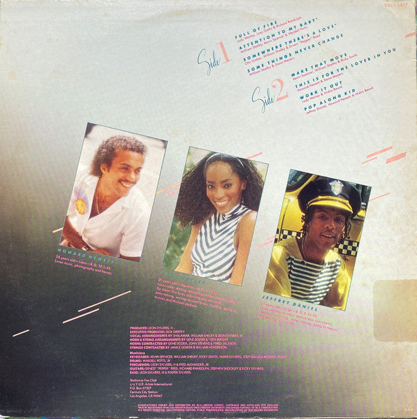 Shalamar : Three For Love (LP, Album)