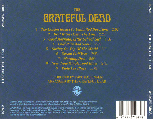 The Grateful Dead : The Grateful Dead (CD, Album, RE)