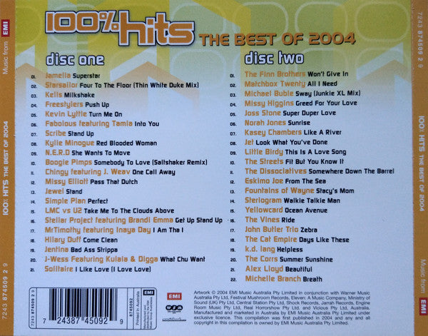Various : 100% Hits: The Best Of 2004 (2xCD, Comp)