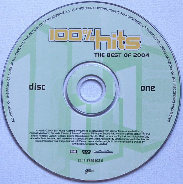 Various : 100% Hits: The Best Of 2004 (2xCD, Comp)