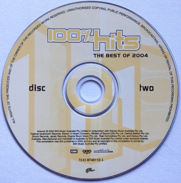 Various : 100% Hits: The Best Of 2004 (2xCD, Comp)